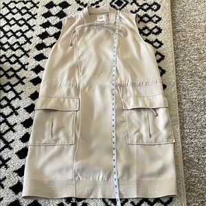Women's Beige Sleeveless Jacket